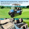 10L0L Golf Cart Seat Cover for Yamaha & Club Car Precedent Front Seat, Breathable Seat Covers/Towel/Blanket Polyester Mesh Fabric Golf Gifts - Gray/Black/Red view 2