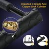 Bike U Lock,Heavy Duty Combination Bicycle u Lock Shackle 4ft Length Security Cable with Sturdy Mounting Bracket and Key Anti Theft Bicycle Secure Locks view 3