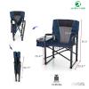 ALPHA CAMP Director Chair with Cooler Bag Heavy Duty Camping Chairs with Side Table Oversized Folding Chair Outdoor Chair Lawn with Cup Holder for Lawn, Sports and Fishing,2PC view 3