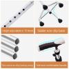 Walking Stick for Seniors Disabled Elderly Mobility Aids Cane Non-Slip Base Walking Canes 8 Files Adjustable Height ALGFree (Color : Silver) view 3