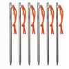 TiTo Titanium Tent Pegs Stakes Lightweight Snowfield Grassland Heavy Duty Tent Nails for Outdoor Camping Hiking and Plant Support Garden Stakes 4pcs/6pcs (8240mm-6pcs) view 1