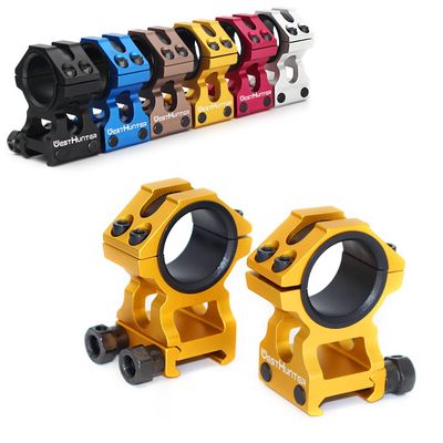 WestHunter Optics Picatinny Scope Rings, 1 Inch 30 mm Tactical Precision Scope Mount | 36 mm Center Height, Gold
