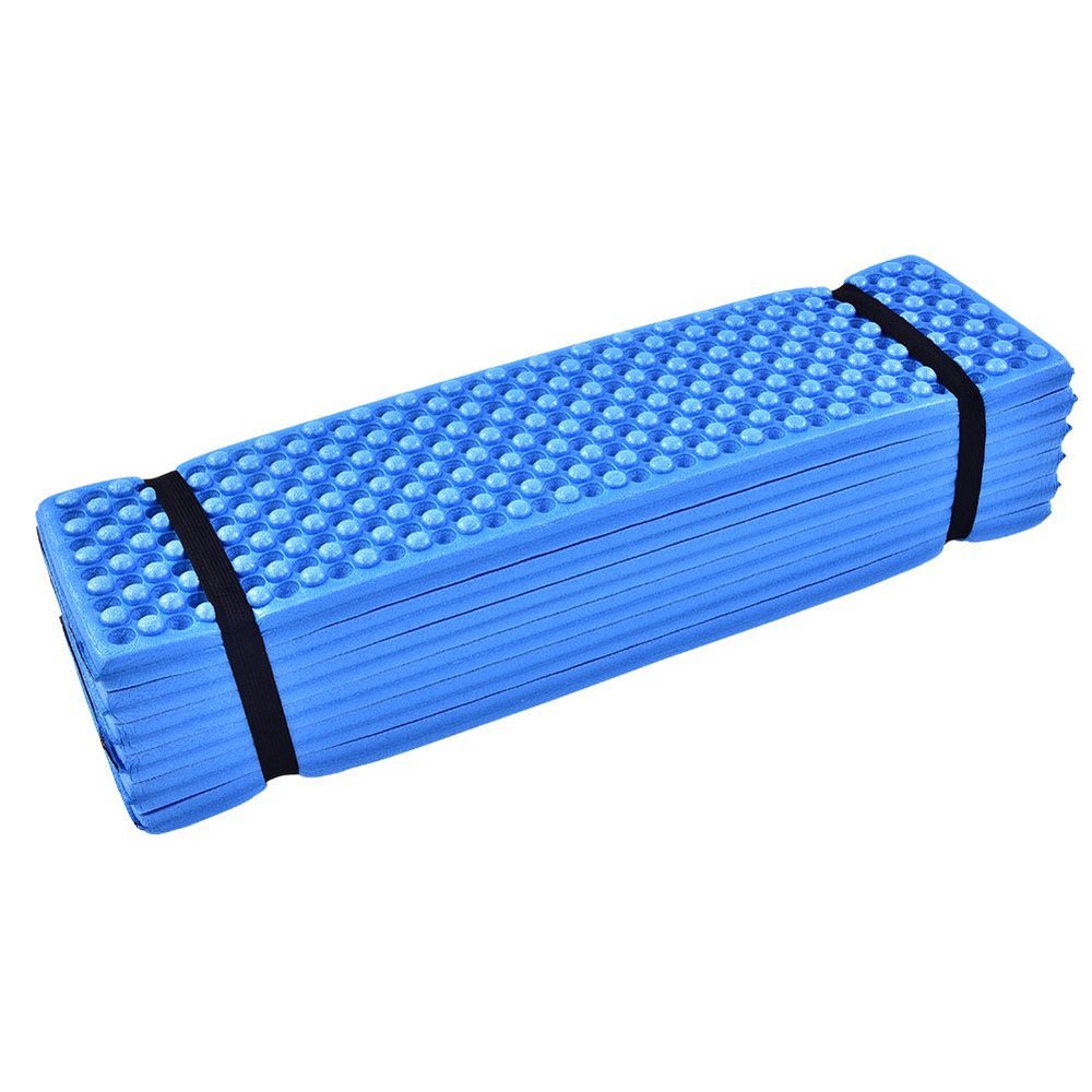 Folding Sleeping Pad, Outdoor Foldable Beach Mats Camping Tent Sleeping Pad Mattress for Yoga, Camping, Picnic(Blue) Camping Tents and Accessories