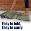 Folding Sleeping Pad, Outdoor Foldable Beach Mats Camping Tent Sleeping Pad Mattress for Yoga, Camping, Picnic(Green) view 4