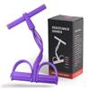 4-Tube Pedal Resistance Bands for Sit-up|Home Gym Yoga Strap Elastic Pull Rope |Fitness Equipment for Abdomen/Waist/Leg/Arm| Exercise Bands with Handles