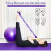 4-Tube Pedal Resistance Bands for Sit-up|Home Gym Yoga Strap Elastic Pull Rope |Fitness Equipment for Abdomen/Waist/Leg/Arm| Exercise Bands with Handles view 2