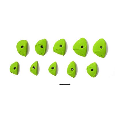 Escape Climbing 10-Hold Crimp Pack | 10 Intermediate Rock Climbing Holds for Indoor and Outdoor Home Walls | Easy to Install, Long Lasting Crimp Grips
