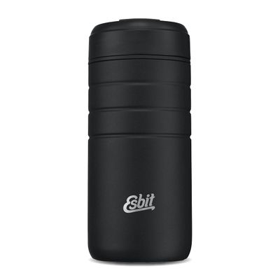 Esbit ESMGF450TLBK Majoris Thermo Mug with Flip Top Lid, Black, 15.2 fl oz (450 ml)