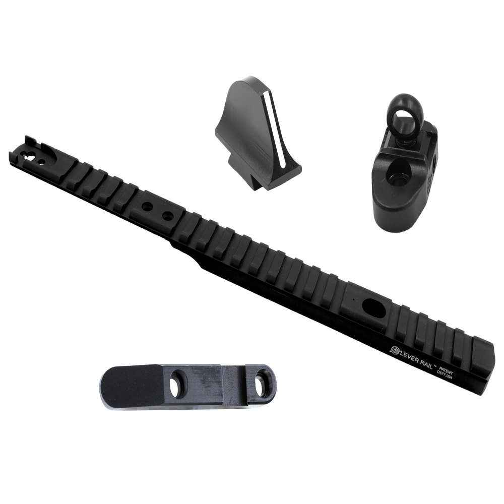 XS SIGHTS Marlin Lever Rail, Set Includes Ghost Ring & Optic Mounts, Fits Marlin 1895 Models in .45-70, .450, and .444