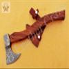 Custom Made Damascus Steel Hunting Viking Axe/Hatchets Smart Camping Axe FBK-23111 / Camping & Hiking/Compact Axe/Birthday for Him view 2