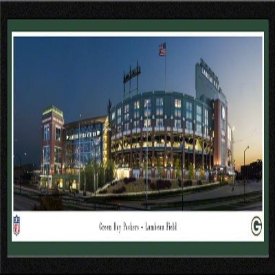 Lambeau Field, Home of the Green Bay Packers - 42x15.5-inch Single Mat, Select Framed Picture by Blakeway Panoramas