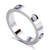 PDWZNBA Love Friendship Ring 18K Gold-Plated Stainless Steel Promise Ring Wedding Band Jewelry Birthday Gifts for Women view 1