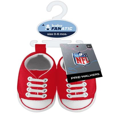 Baby Fanatic - NFL Baby Pre-Walkers Shoes Officially Licensed Kansas City Chiefs Football High Top Sneakers Soft Anti-Slip Soles Boys and Girls 0-6 Months Team Color