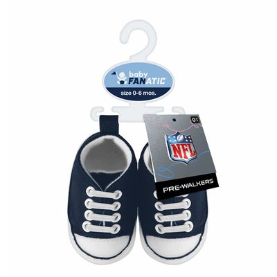 Baby Fanatic - NFL Baby Pre-Walkers Shoes Officially Licensed Dallas Cowboys Football High Top Sneakers Soft Anti-Slip Soles Boys and Girls 0-6 Months Multicolor