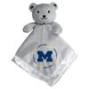Baby Fanatic Toddler Security Bear Blanket, Michigan Wolverines, Plush Stuffed Animal, Gray view 2