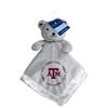 Baby Fanatic Security Bear Blanket, Gray Plush Aggie Stuffed Animal, NCAA Texas A&M Aggies, Officially Licensed Snuggle Buddy, Satin Lining, Toddler Gift, Machine Washable, Unisex view 1