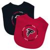 Baby Fanatic Officially Licensed Unisex Baby Bibs 2 Pack - NFL Atlanta Falcons Baby Apparel Set
