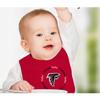 Baby Fanatic Officially Licensed Unisex Baby Bibs 2 Pack - NFL Atlanta Falcons Baby Apparel Set view 3
