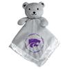 Baby Fanatic Gray Security Bear Blanket - NCAA Kansas State Wildcats Snuggle Buddy - Penn State Baby Blanket - Officially Licensed - Kid Safe view 1