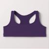 Kurve Girls Seamless Lightweight Racerback Sports Bra, Eggplant, Age 9-14 view 2