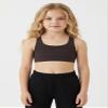Kurve Girls Seamless Lightweight Racerback Sports Bra, Dark Choco, Age 9-14 view 4