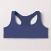 Kurve Girls Seamless Lightweight Stretchy Racerback Sports Bra, Navy, Age 9-14 view 2
