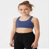 Kurve Girls Seamless Lightweight Stretchy Racerback Sports Bra, Navy, Age 9-14 view 4