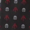 Cufflinks Inc. Star Wars Mando Black Red Men's Tie The Mandalorian Official Merch view 4