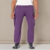 Carhartt Mens Cargo Medical Scrubs Pants, Eggplant, 3X-Large Short US view 3