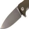 LionSTEEL KUR Folding EDC Pocket Knife, Full Sized Folder, Sleipner Steel Blade, G10 Handles  Lightweight Daily Carry Tool, Green G10 Stonewash Blade view 3