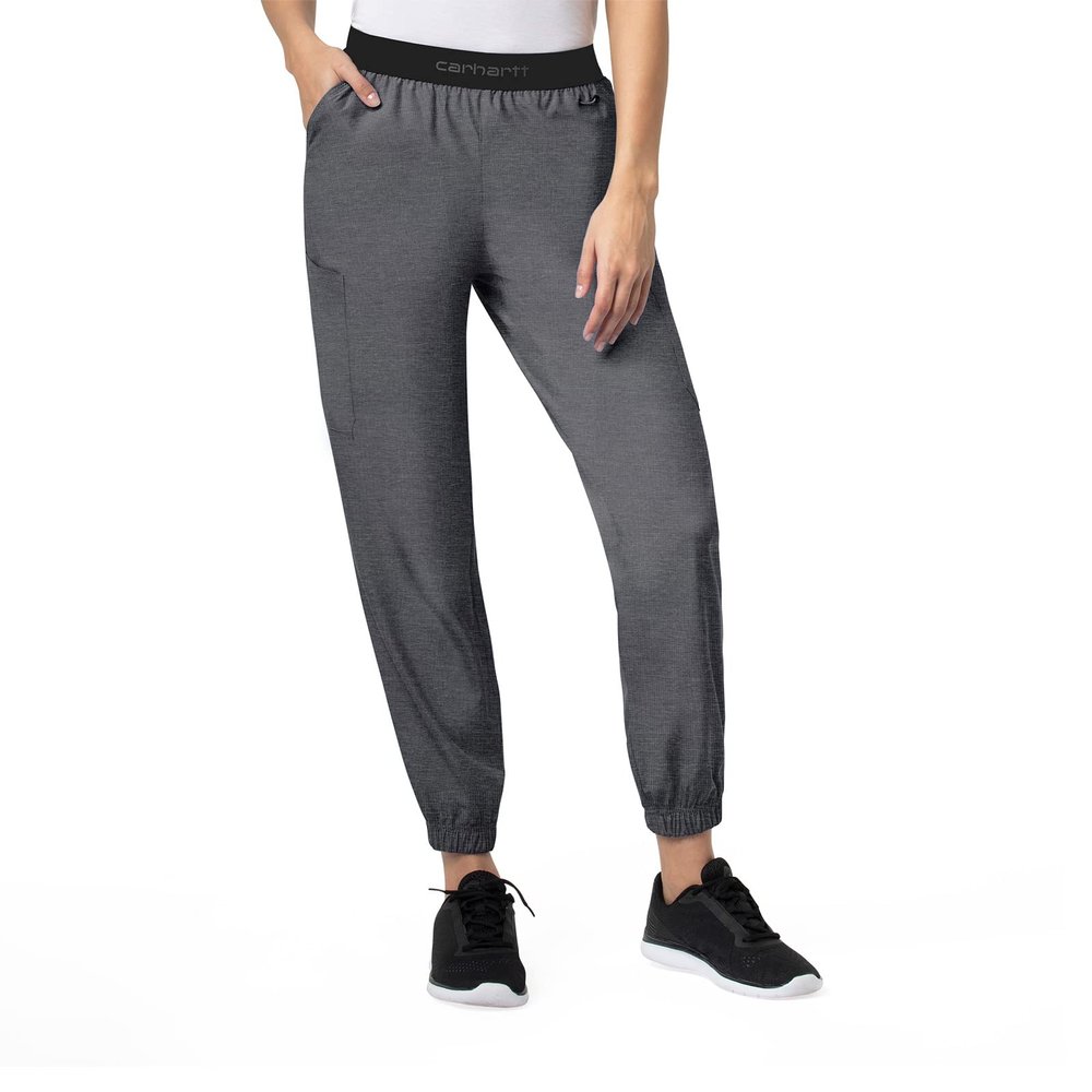 Carhartt Force Liberty Womens Twill Jogger Pant  Charcoal Heather, 2X Petite