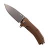 LionSTEEL KUR Folding EDC Pocket Knife, Full Sized Folder, Sleipner Steel Blade, G10 Handles  Lightweight Daily Carry Tool, Brown G10 Black Blade view 1