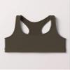 Kurve Girls Seamless Lightweight Racerback Sports Bra, Military, Age 9-14 view 2