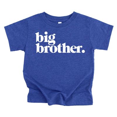 Bold Promoted to Big Brother Sibling Reveal Shirt for Boys Sibling Outfit Vintage Royal Shirt