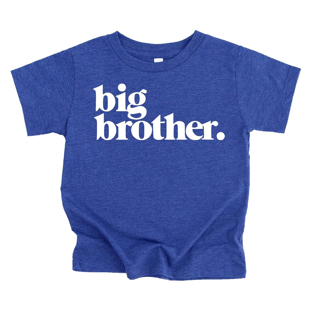 Bold Promoted to Big Brother Sibling Reveal Shirt for Boys Sibling Outfit Vintage Royal Shirt