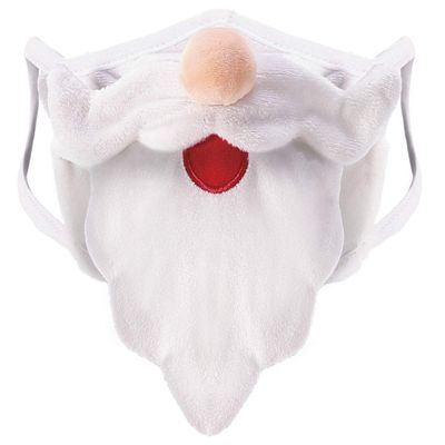 Santa Claus Face Mask, White