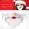 Santa Claus Face Mask, White view 3