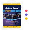ALIEN PROS Tennis Racket Grip Tape (12 Grips) - Precut and Dry Feel Tennis Grip - Tennis Overgrip Grip Tape Tennis Racket - Wrap Your Racquet for High Performance (12 Grips, Yellow) view 1