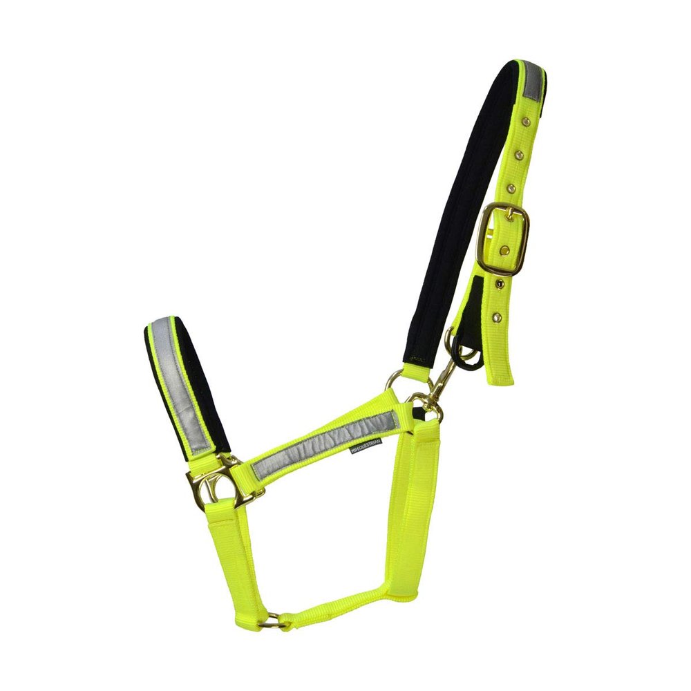HyVIZ Fieldsafe Horse Headcollar (Pony) (Yellow/Reflective)