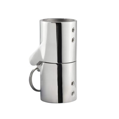 316SS Marine Grade Boat Pipe Connector, Stainless Steel Folding Swivel Coupling Tube Pipe Connector Boat Hardware Fitting For (32mm)1-1/4inch tube