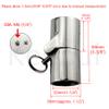 316SS Marine Grade Boat Pipe Connector, Stainless Steel Folding Swivel Coupling Tube Pipe Connector Boat Hardware Fitting For (32mm)1-1/4inch tube view 2