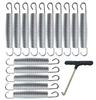 5.5 Inch(14cm) Trampoline Spring Heavy Spring Stainless Steel Galvanized Spring (10Pcs) and 1T-Hook