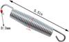5.5 Inch(14cm) Trampoline Spring Heavy Spring Stainless Steel Galvanized Spring (10Pcs) and 1T-Hook view 2