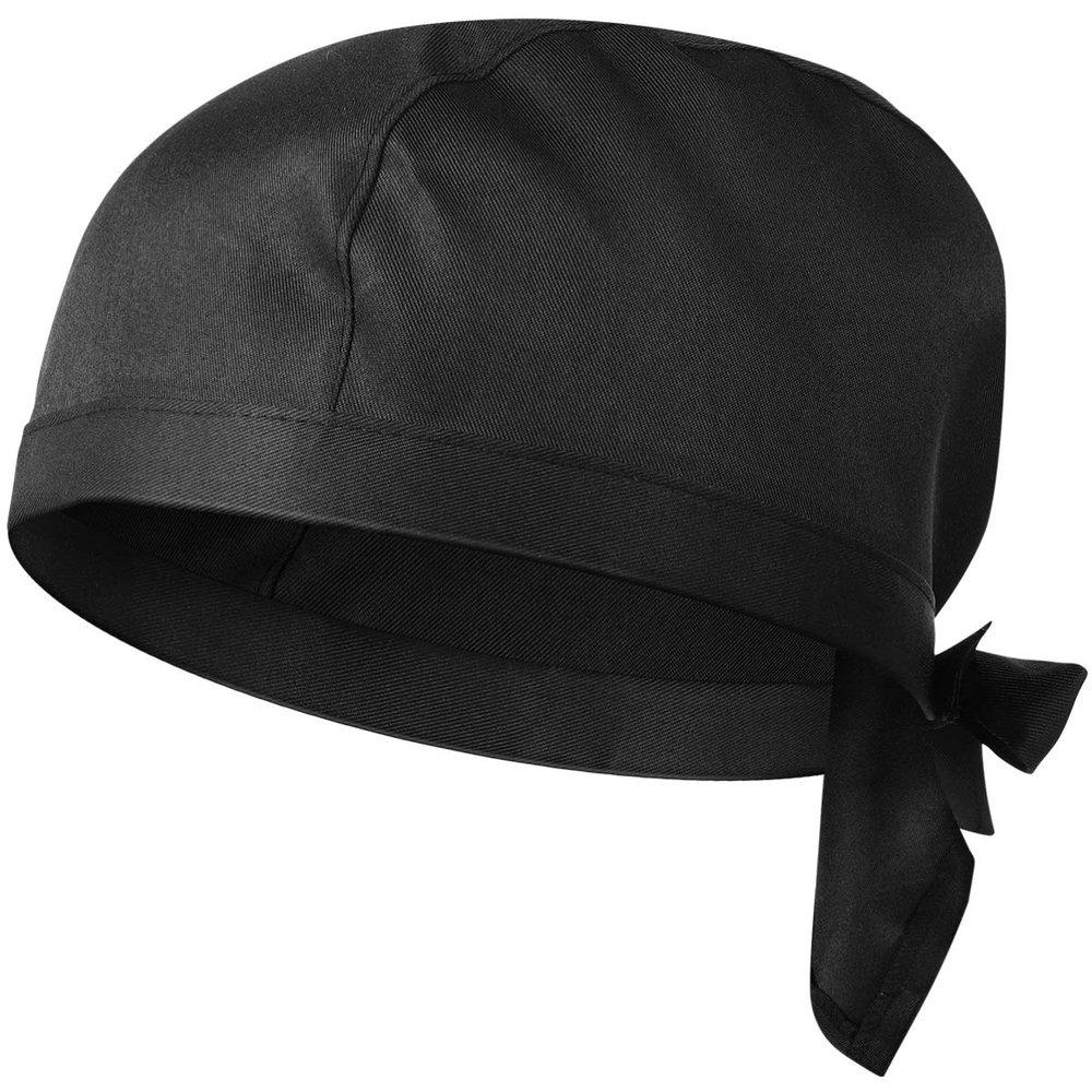 Sweat Wicking Beanie Cap Skull Cap Chef Hat Baker Hat Rag Kitchen Cooking for Home Kitchen Restaurants Parties Black
