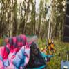 Kelty Galactic Down Blanket Cranberry/Atmosphere view 3