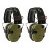 Walker's Razor Slim Shooter Electronic Hunting Folding Hearing Protection Earmuffs w/Noise Reduction and Sound Amplification, Green Patriot (2 Pack) view 1