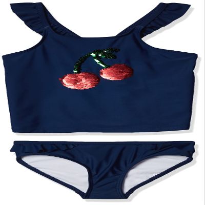 OshKosh B'Gosh Girls' Two-Piece Swimwear, Cherries, 5