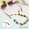 Agate Gemstone Eyeglasses Strap Lanyard, Beaded Metal Chain for Sunglasses Necklace view 3