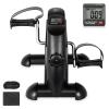 Uten Mini Exercise Bike, Under Desk Bike Pedal Exerciser, Under Desk Bike, Arm & Leg Peddler Machine with LCD Screen Displays, Portable Cycle (Cool Black) view 1
