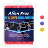 ALIEN PROS Tennis Racket Grip Tape (12 Grips) - Precut and Dry Feel Tennis Grip - Tennis Overgrip Grip Tape Tennis Racket - Wrap Your Racquet for High Performance (12 Grips, Red) view 1